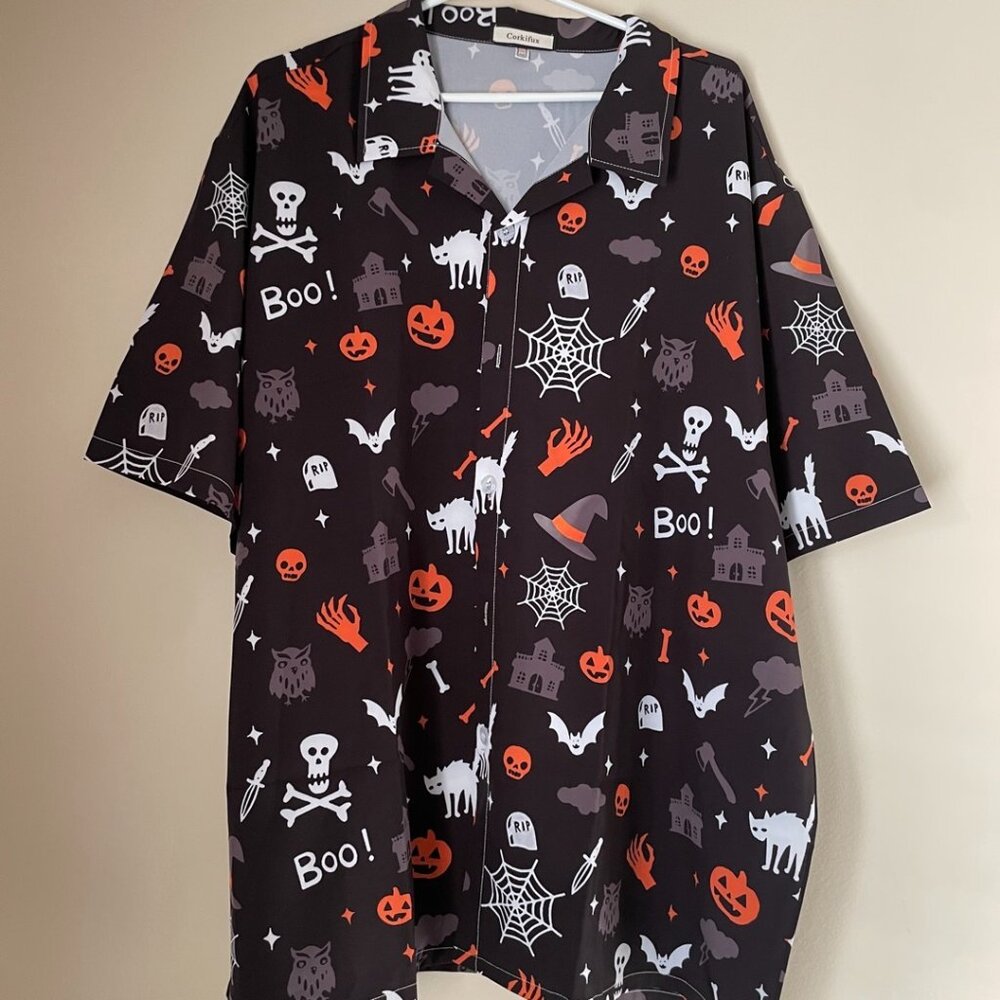 Halloween Button-Up Shirt